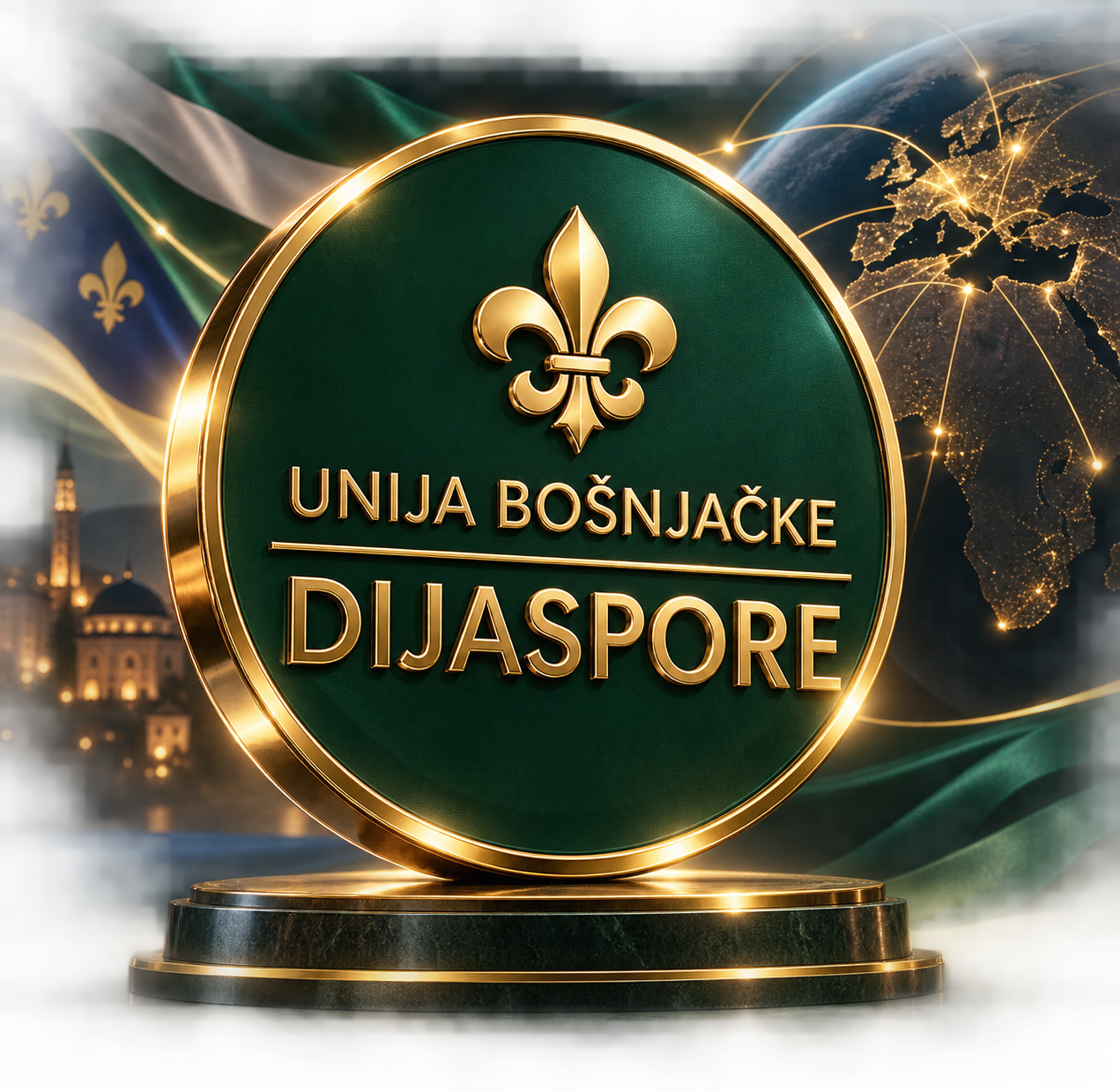 Unija Bošnjačke Dijaspore — 3D znak